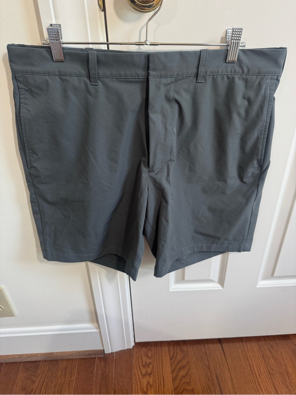J. Crew Men's Flat Front Charcoal Performance Shorts